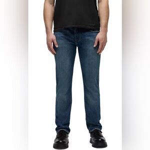 Hudson Men’s size 31 Byron Five Pocket  Blue Jeans w/ button fly